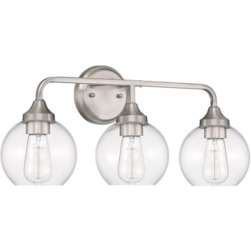 Glenda Three Light Vanity in Brushed Polished Nickel by Craftmade