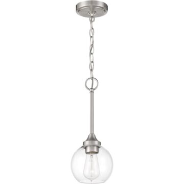 Glenda One Light Mini Pendant in Brushed Polished Nickel by Craftmade