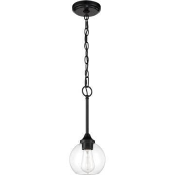 Glenda One Light Mini Pendant in Flat Black by Craftmade