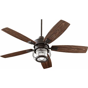 Galveston 52"Patio Fan in Oiled Bronze by Quorum International