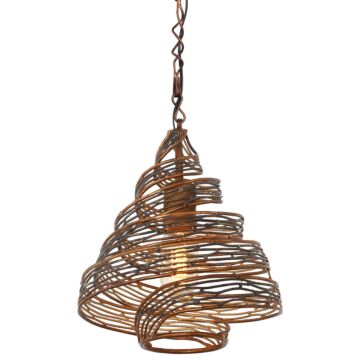 Flow One Light Mini Pendant in Hammered Ore by Varaluz
