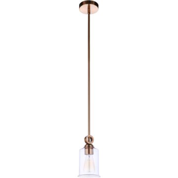 Romero One Light Mini Pendant in Satin Brass by Craftmade
