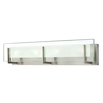 Hinkley Latitude 4-Light Bathroom Vanity Light In Brushed Nickel