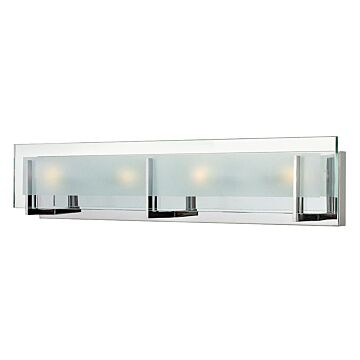 Hinkley Latitude 4-Light Bathroom Vanity Light In Chrome