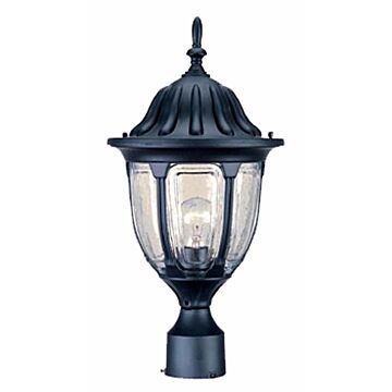 Suffolk 1-Light Matte Black Post Mount Light