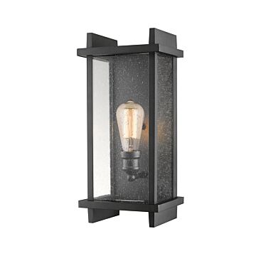 Z-Lite Fallow 1-Light Outdoor Wall Sconce In Black