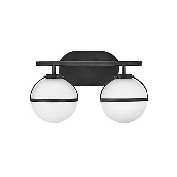 Hinkley Hollis 2-Light Bathroom Vanity Light In Black