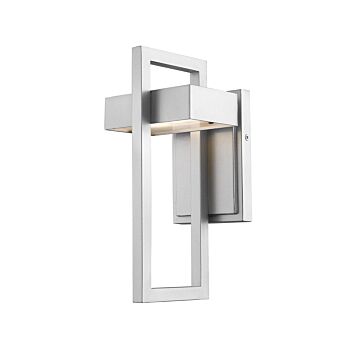 Z-Lite Luttrel 1-Light Outdoor Wall Sconce In Silver