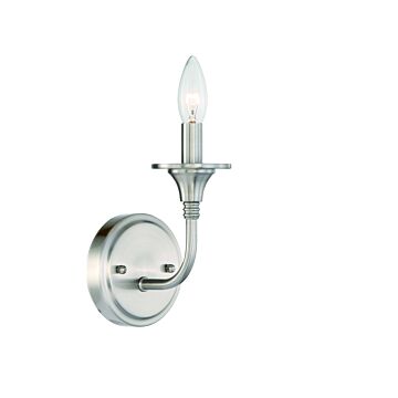 Jolenne One Light Wall Sconce in Brushed Polished Nickel by Craftmade