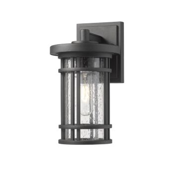 Z-Lite Jordan 1-Light Outdoor Wall Sconce In Black