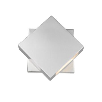 Z-Lite Quadrate 1-Light Outdoor Wall Sconce In Silver