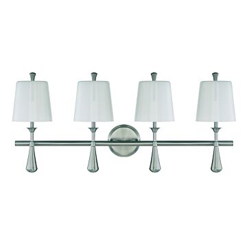 Palmer Four Light Vanity in Brushed Polished Nickel by Craftmade
