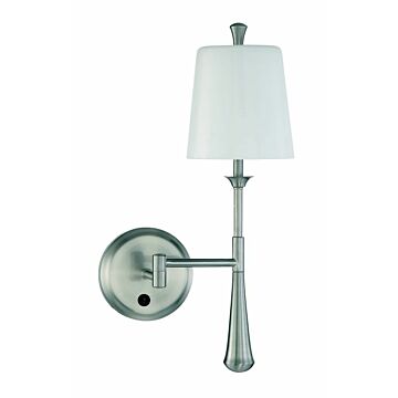 Palmer One Light Wall Sconce in Brushed Polished Nickel by Craftmade