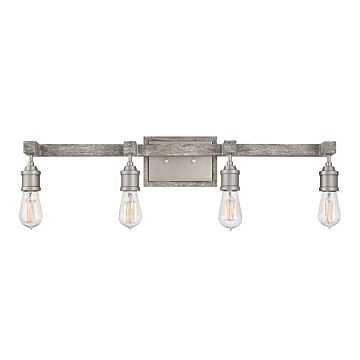 Hinkley Denton 4-Light Bathroom Vanity Light In Pewter