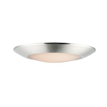 Diverse LED Flush Mount in Satin Nickel by Maxim