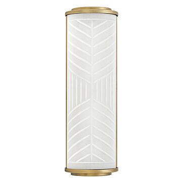 Devon LED Bathroom Vanity Light Sconce in Lacquered Brass