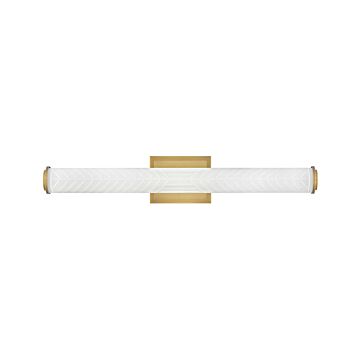 Devon LED Bathroom Vanity Light in Lacquered Brass