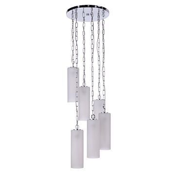 Myos Six Light Pendant in Chrome by Craftmade