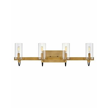 Hinkley Ryden 4-Light Bathroom Vanity Light In Heritage Brass