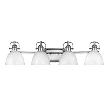 Hinkley Rowan 4-Light Bathroom Vanity Light In Chrome