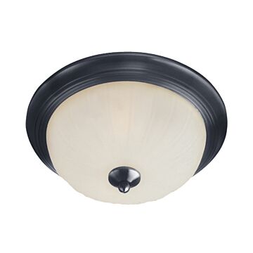 Essentials   583x Two Light Flush Mount in Black by Maxim
