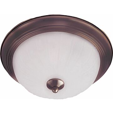 Essentials   583x Two Light Flush Mount in Oil Rubbed Bronze by Maxim