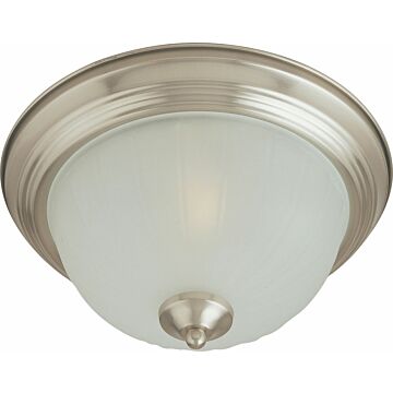 Essentials   583x Two Light Flush Mount in Satin Nickel by Maxim