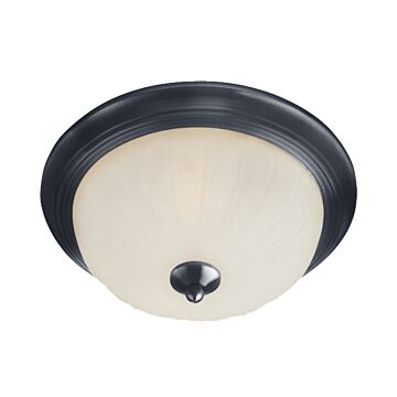 Essentials   583x Three Light Flush Mount in Black by Maxim