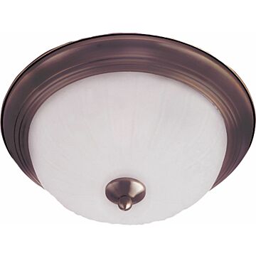 Essentials   583x Three Light Flush Mount in Oil Rubbed Bronze by Maxim