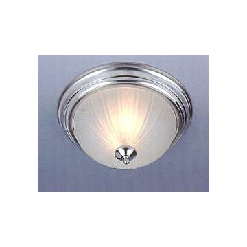 Essentials   583x Three Light Flush Mount in Satin Nickel by Maxim
