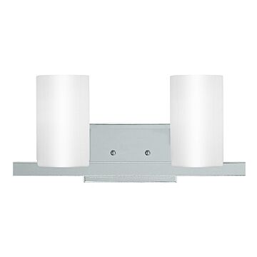 Astoria 2-Light Bathroom Vanity Light in Polished Chrome