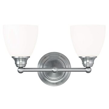 Somerville 2-Light Bathroom Vanity Light in Brushed Nickel
