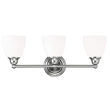 Somerville 3-Light Bathroom Vanity Light in Brushed Nickel