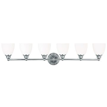 Somerville 6-Light Bathroom Vanity Light in Polished Chrome
