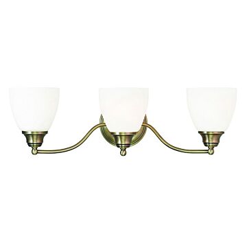 Somerville 3-Light Bathroom Vanity Light in Antique Brass