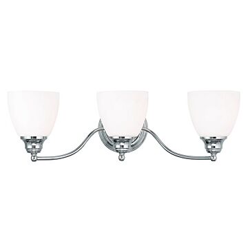 Somerville 3-Light Bathroom Vanity Light in Polished Chrome