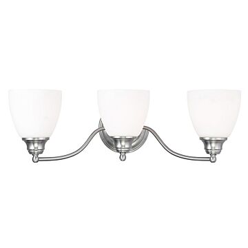 Somerville 3-Light Bathroom Vanity Light in Brushed Nickel