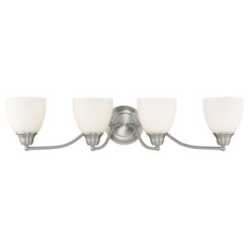 Somerville 4-Light Bathroom Vanity Light in Brushed Nickel