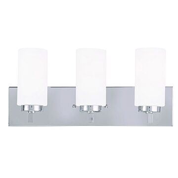 West Lake 3-Light Bathroom Vanity Light in Polished Chrome