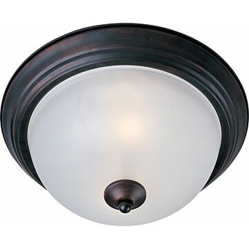 Essentials   584x One Light Flush Mount in Oil Rubbed Bronze by Maxim