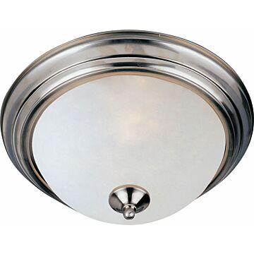 Essentials   584x One Light Flush Mount in Satin Nickel by Maxim
