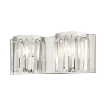 Ashton 2-Light Bathroom Vanity Light in Brushed Nickel