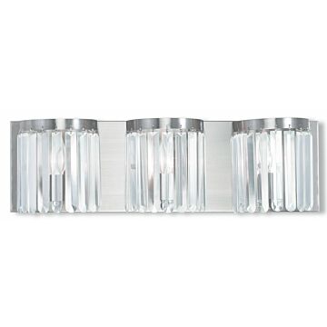 Ashton 3-Light Bathroom Vanity Light in Brushed Nickel