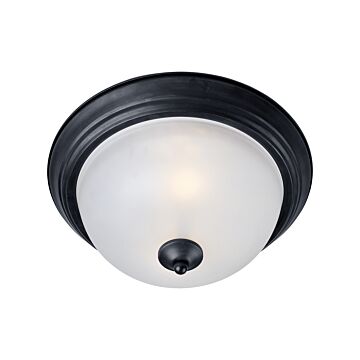 Essentials   584x Two Light Flush Mount in Black by Maxim