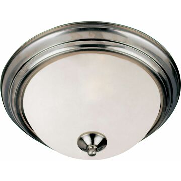 Essentials   584x Two Light Flush Mount in Satin Nickel by Maxim