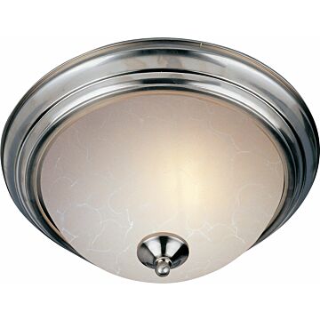 Essentials   584x Two Light Flush Mount in Satin Nickel by Maxim