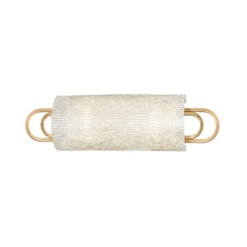 Buckley Two Light Bath Bracket in Aged Brass by Hudson Valley