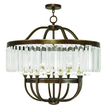 Ashton 8-Light Chandelier in Hand Applied Palacial Bronze