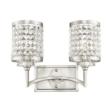Grammercy 2-Light Bathroom Vanity Light in Brushed Nickel