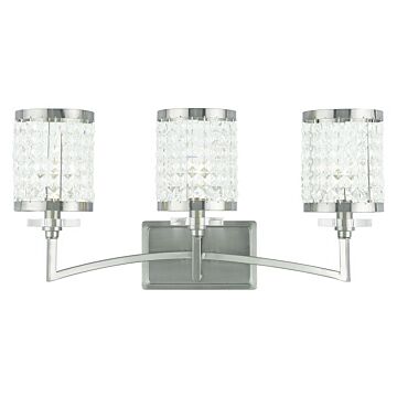 Grammercy 3-Light Bathroom Vanity Light in Brushed Nickel